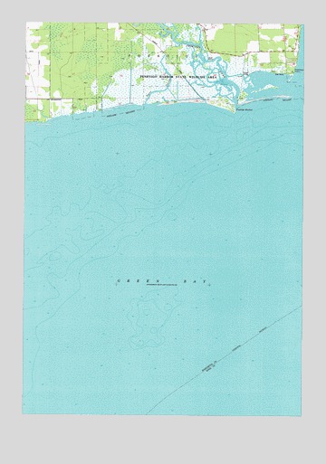 Peshtigo Harbor, WI USGS Topographic Map