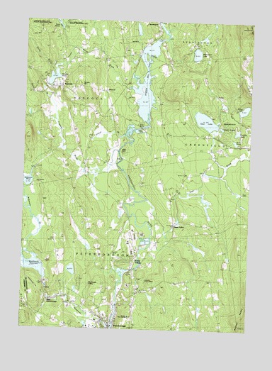 Peterborough North, NH USGS Topographic Map