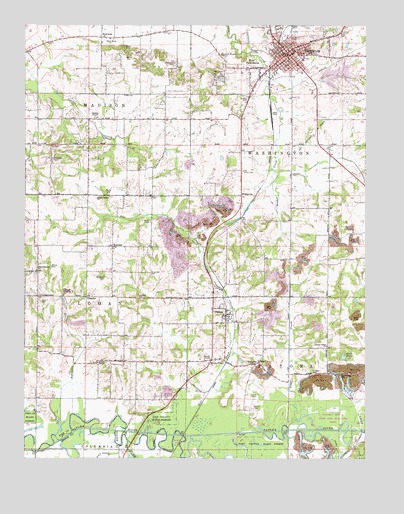 Petersburg, IN USGS Topographic Map