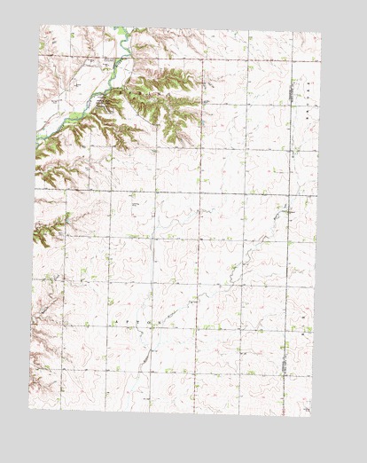 Peterson SW, IA USGS Topographic Map