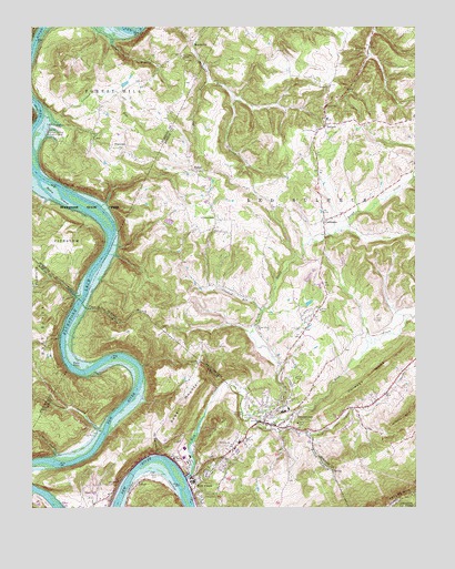 Peterstown, WV USGS Topographic Map