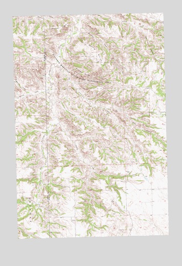 Petes Creek, ND USGS Topographic Map