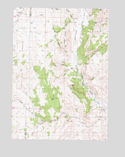 Petes Mountain, OR USGS Topographic Map