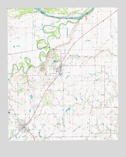 Petrolia, TX USGS Topographic Map