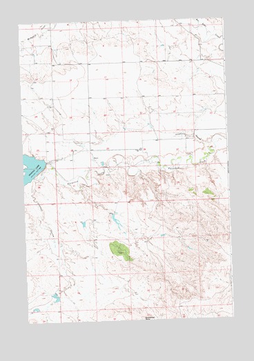 Petrolia Lake, MT USGS Topographic Map