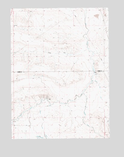 Petsch Reservoir, WY USGS Topographic Map