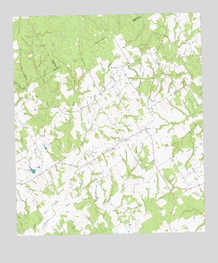 Petteway, TX USGS Topographic Map