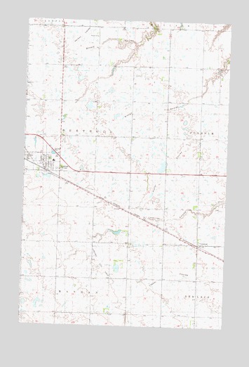 Berthold, ND USGS Topographic Map
