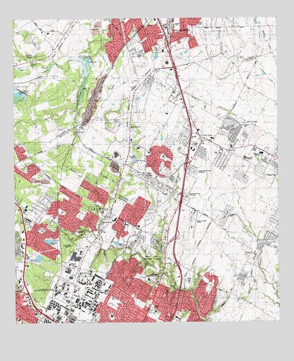 Pflugerville West, TX USGS Topographic Map