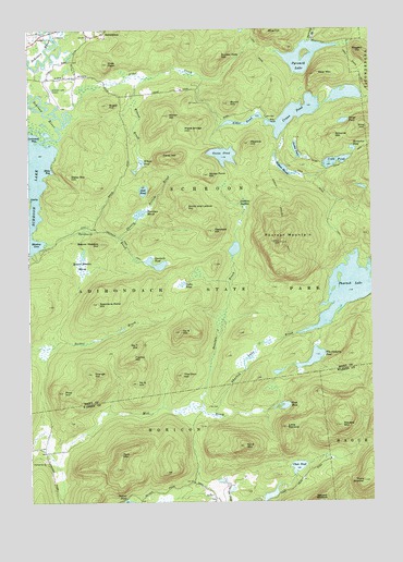 Pharaoh Mountain, NY USGS Topographic Map