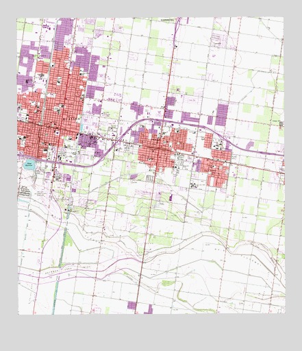 Pharr, TX USGS Topographic Map