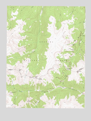 Berthoud Pass, CO USGS Topographic Map