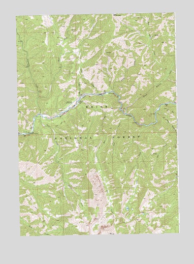 Phifer Creek, ID USGS Topographic Map