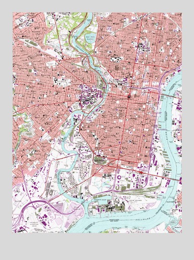 Philadelphia, PA USGS Topographic Map