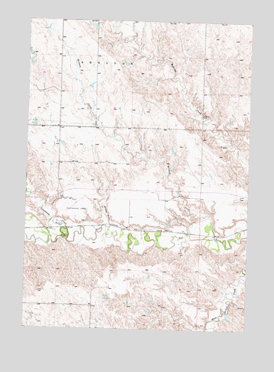Philip SE, SD USGS Topographic Map