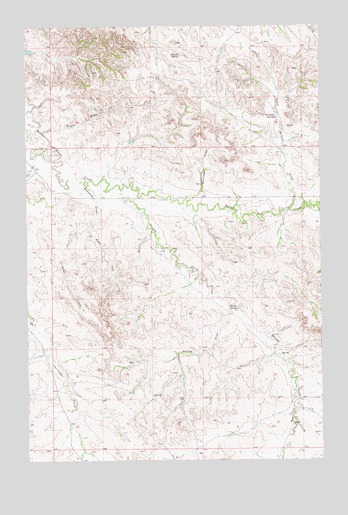 Phillip Spring, ND USGS Topographic Map