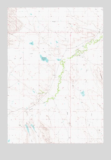 Phillippi Reservoir, MT USGS Topographic Map