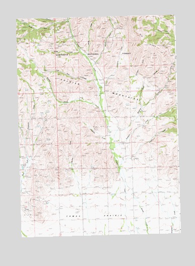 Phillips Creek, ID USGS Topographic Map
