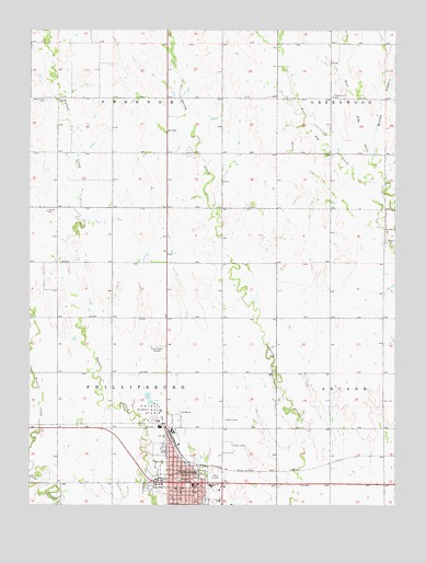 Phillipsburg North, KS USGS Topographic Map