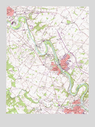Phoenixville, PA USGS Topographic Map