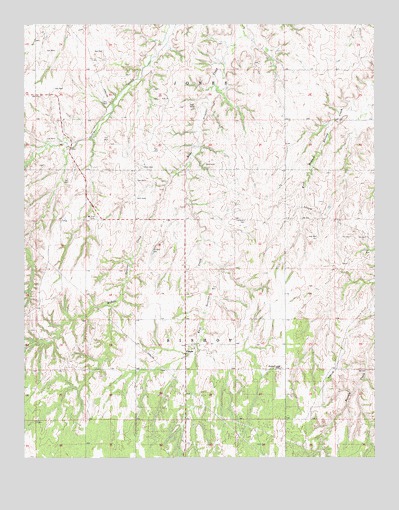 Phroso, OK USGS Topographic Map
