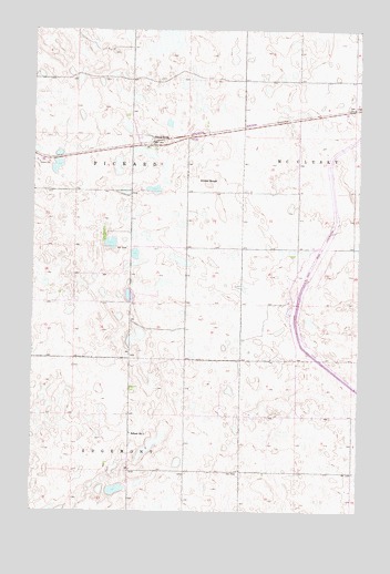 Pickardville, ND USGS Topographic Map