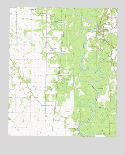 Pickensville, AL USGS Topographic Map