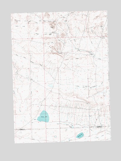 Picket Lake, WY USGS Topographic Map
