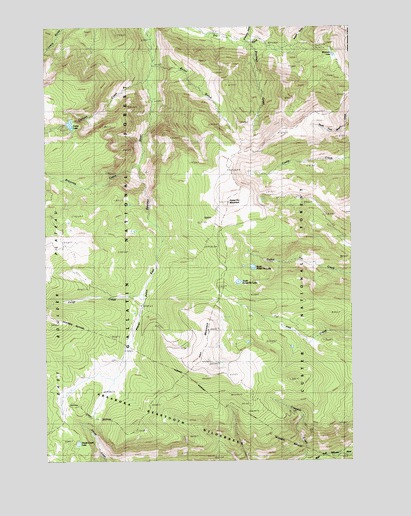 Picket Pin Mountain, MT USGS Topographic Map