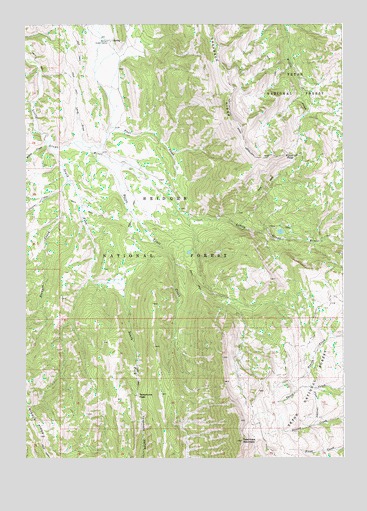 Pickle Pass, WY USGS Topographic Map