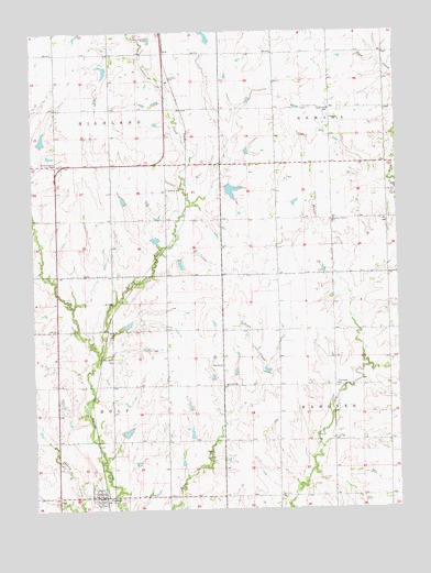 Pickrell, NE USGS Topographic Map