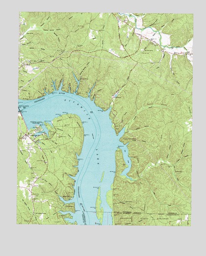 Pickwick, TN USGS Topographic Map