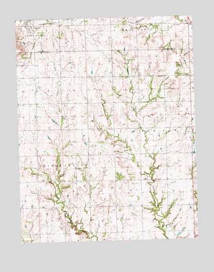 Piedmont, KS USGS Topographic Map