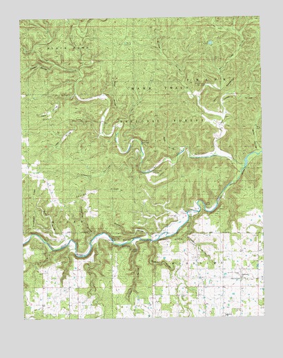 Piedmont Hollow, MO USGS Topographic Map