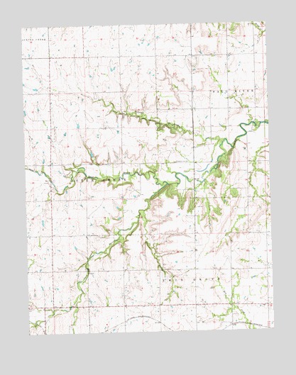Piedmont NE, KS USGS Topographic Map