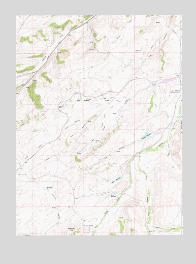 Piedmont Reservoir, WY USGS Topographic Map