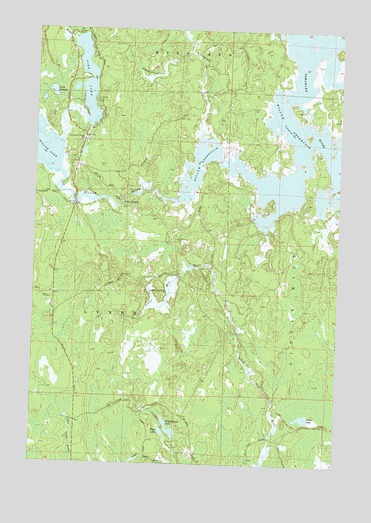 Pier Lake, WI USGS Topographic Map
