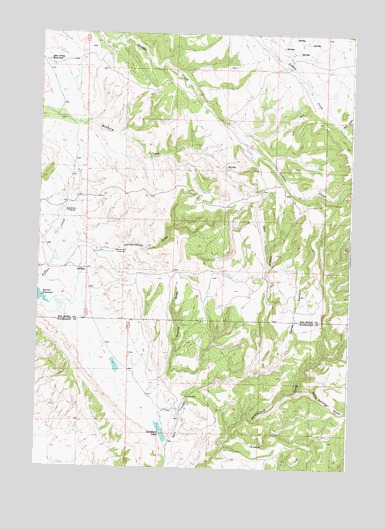 Pierce Draw, WY USGS Topographic Map