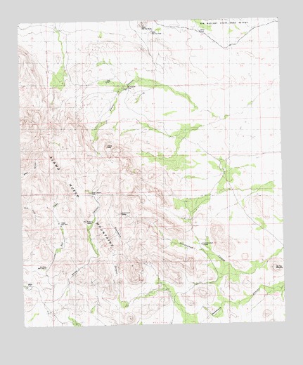 Pierce Peak, NM USGS Topographic Map
