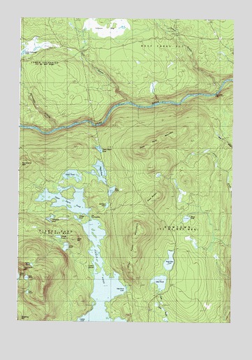 Pierce Pond, ME USGS Topographic Map