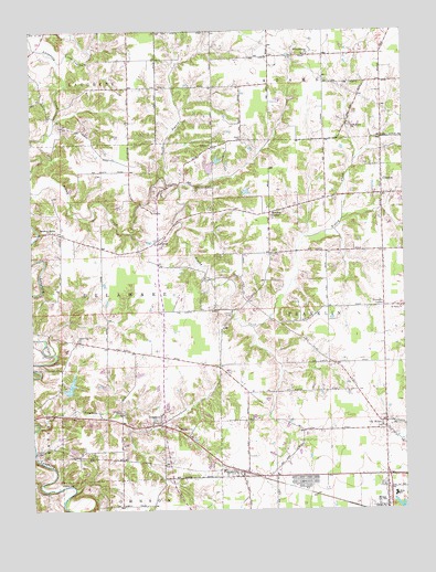 Pierceville, IN USGS Topographic Map