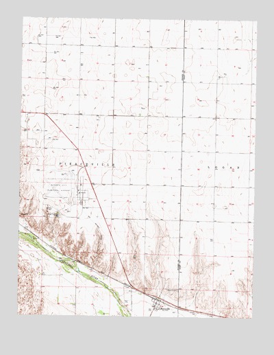 Pierceville, KS USGS Topographic Map