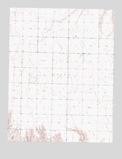 Pierceville NE, KS USGS Topographic Map