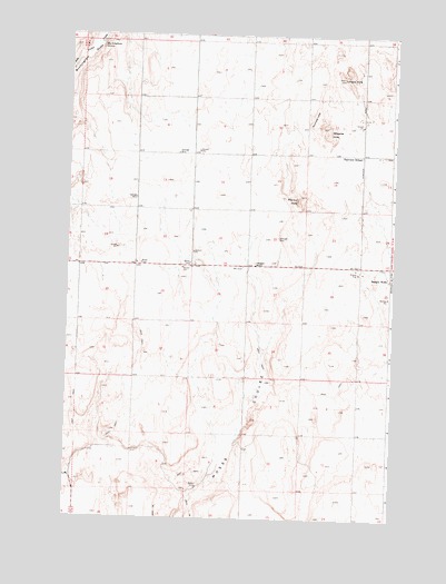 Piersol Hills, WA USGS Topographic Map