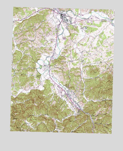 Pigeon Forge, TN USGS Topographic Map