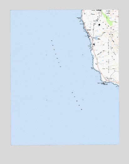 Pigeon Point, CA USGS Topographic Map