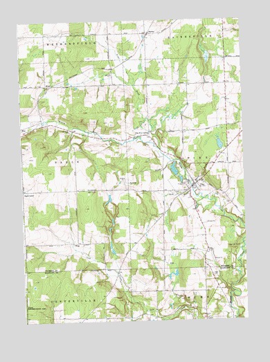 Pike, NY USGS Topographic Map