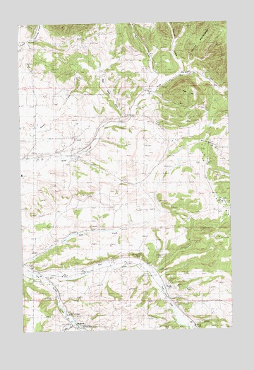Pike Creek, MT USGS Topographic Map
