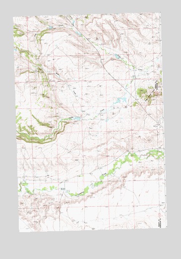 Pike Creek Hills West, MT USGS Topographic Map