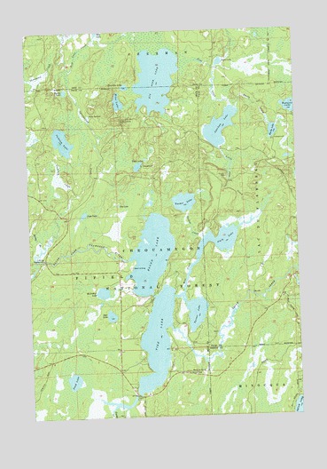 Pike Lake, WI USGS Topographic Map